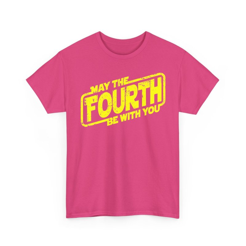 May The Fourth Be With You Astronaut T-Shirt | Astronaut with Lightsaber Galaxy Shirt