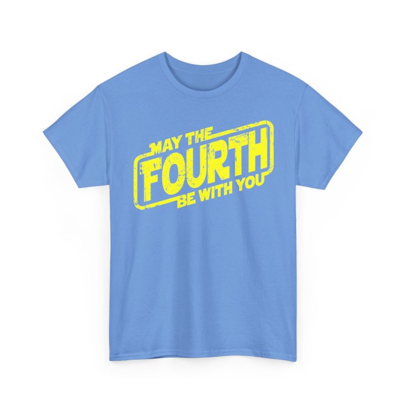 May The Fourth Be With You Astronaut T-Shirt | Astronaut with Lightsaber Galaxy Shirt