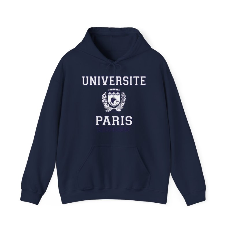 Université Paris La Sorbonne Hoodie | Paris Sorbonne University Collegiate Sweatshirt | French Academic Heritage Vintage Pullover
