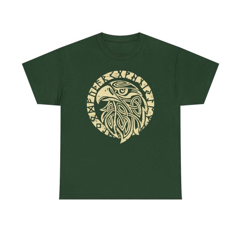 Viking Raven T-Shirt | Norse Mythology Huginn and Muninn Shirt | Celtic Knot Raven Graphic Tee