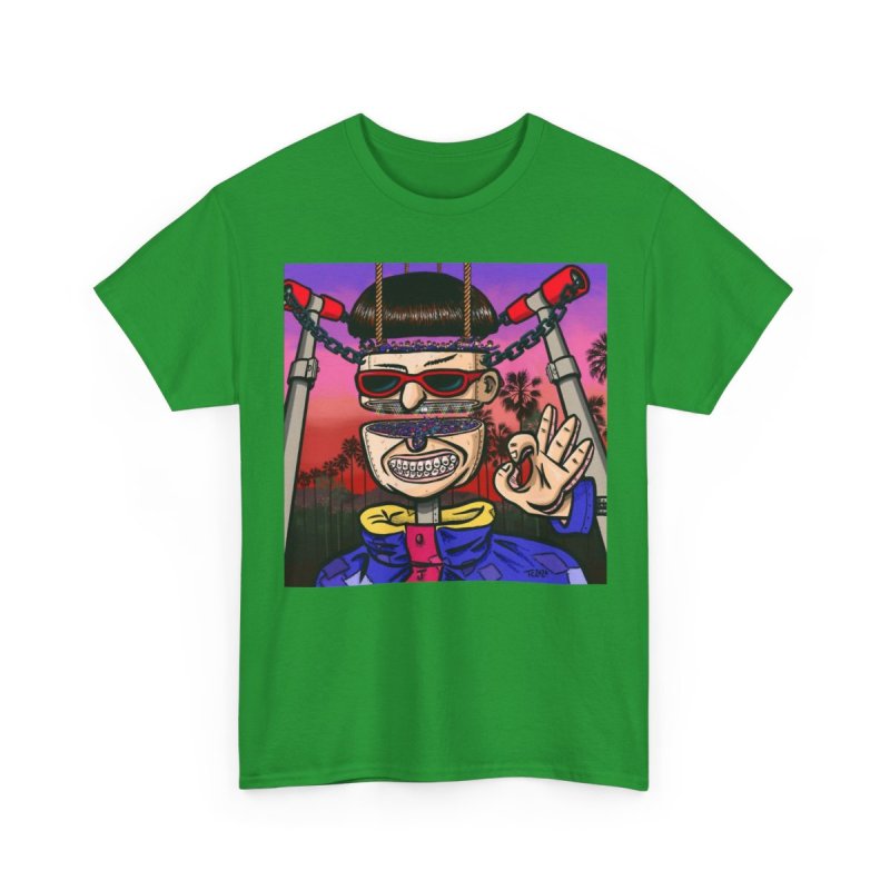 Oliver Tree Retro Pop Heavy Cotton Tee | Surreal Cartoon Pop Art Graphic T-Shirt | Retro Indie Rock Alt Pop Music Fan Merchandise
