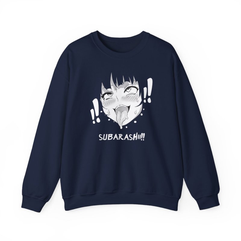 Subarashii Girl Face Sweatshirt | Japanese Manga Aesthetic Art