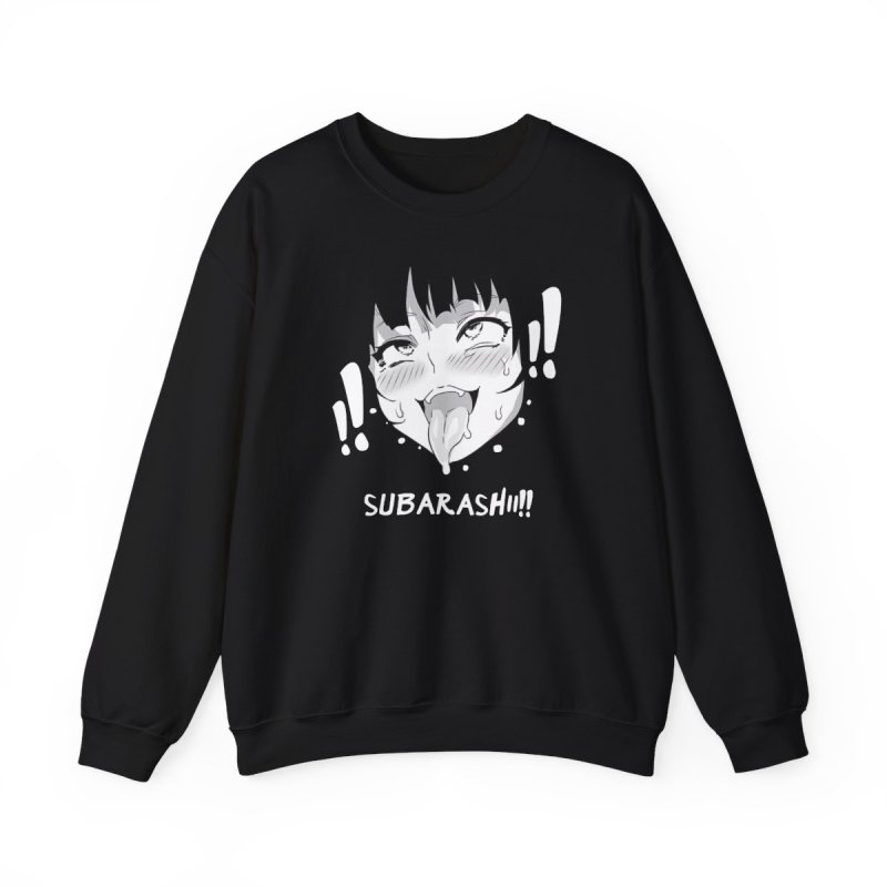 Subarashii Girl Face Sweatshirt | Japanese Manga Aesthetic Art