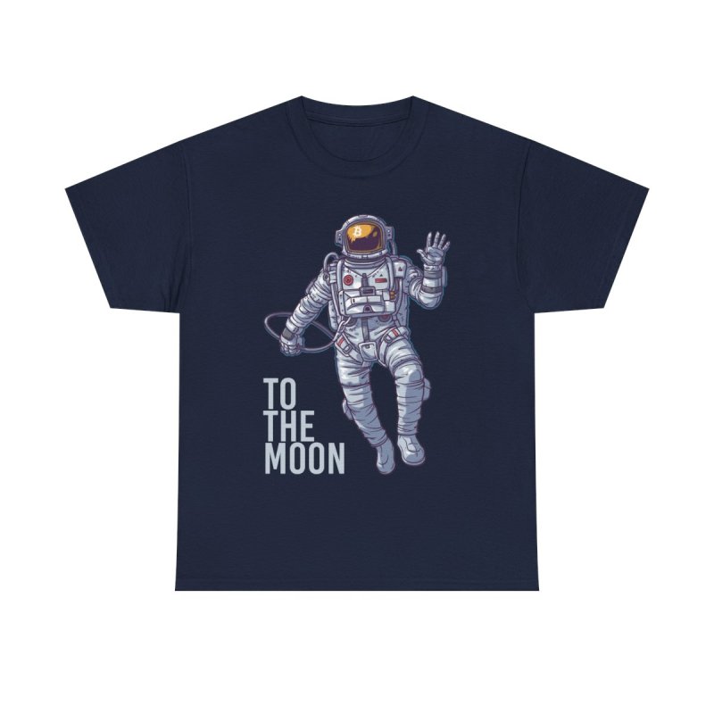 Bitcoin Astronaut HODL T-Shirt | BTC Crypto Investor To The Moon Space Tee