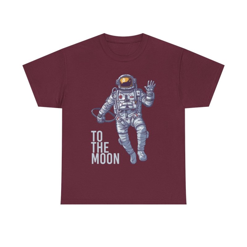 Bitcoin Astronaut HODL T-Shirt | BTC Crypto Investor To The Moon Space Tee