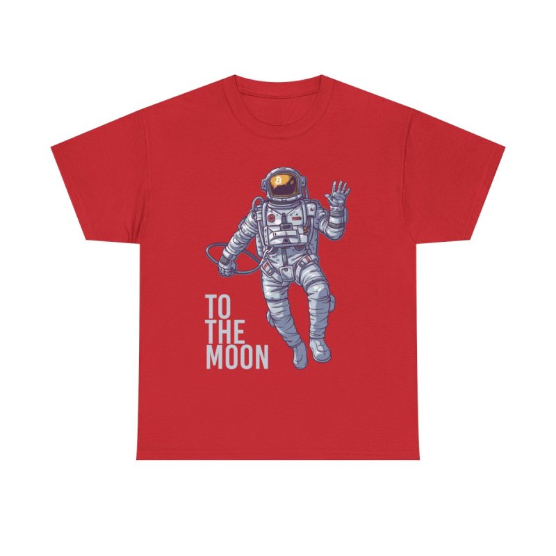 Bitcoin Astronaut HODL T-Shirt | BTC Crypto Investor To The Moon Space Tee