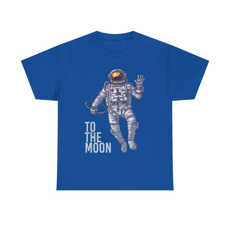 Bitcoin Astronaut HODL T-Shirt | BTC Crypto Investor To The Moon Space Tee