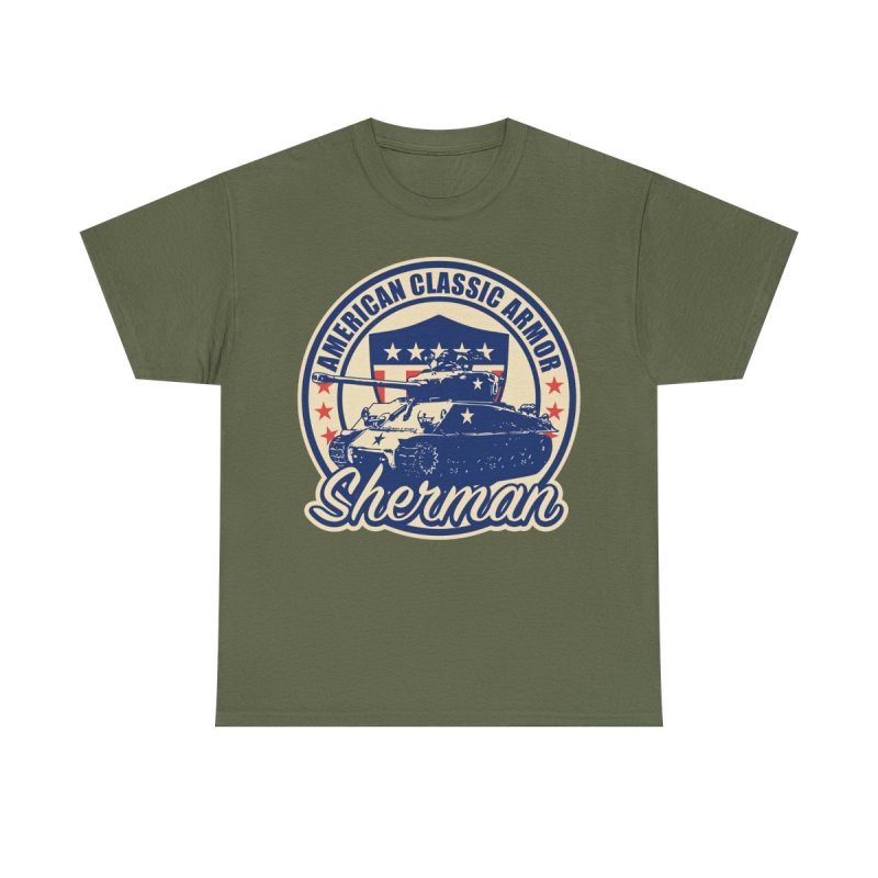 M4 Sherman Tank T-Shirt | WWII Allied Forces Armored Vehicle Tee