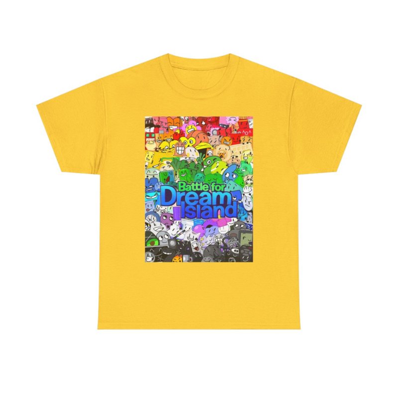 Battle for Dream Island All-Star Cast T-Shirt | BFDI Characters Group Unisex Heavy Cotton Tee