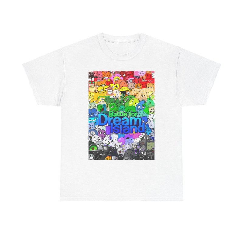 Battle for Dream Island All-Star Cast T-Shirt | BFDI Characters Group Unisex Heavy Cotton Tee