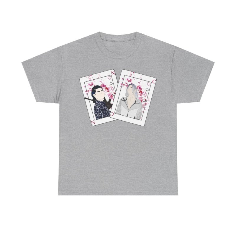 Alice in Borderland T-Shirt | Chishiya and Niragi Playing Cards Graphic Tee | Shuntaro Chishiya & Suguru Niragi Fan Merch