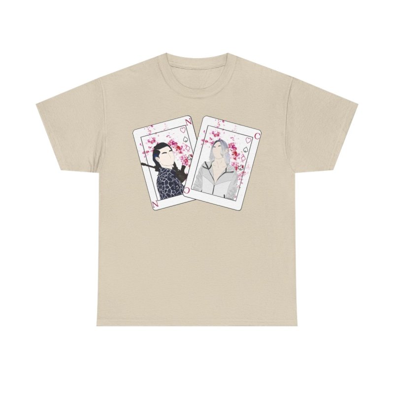 Alice in Borderland T-Shirt | Chishiya and Niragi Playing Cards Graphic Tee | Shuntaro Chishiya & Suguru Niragi Fan Merch