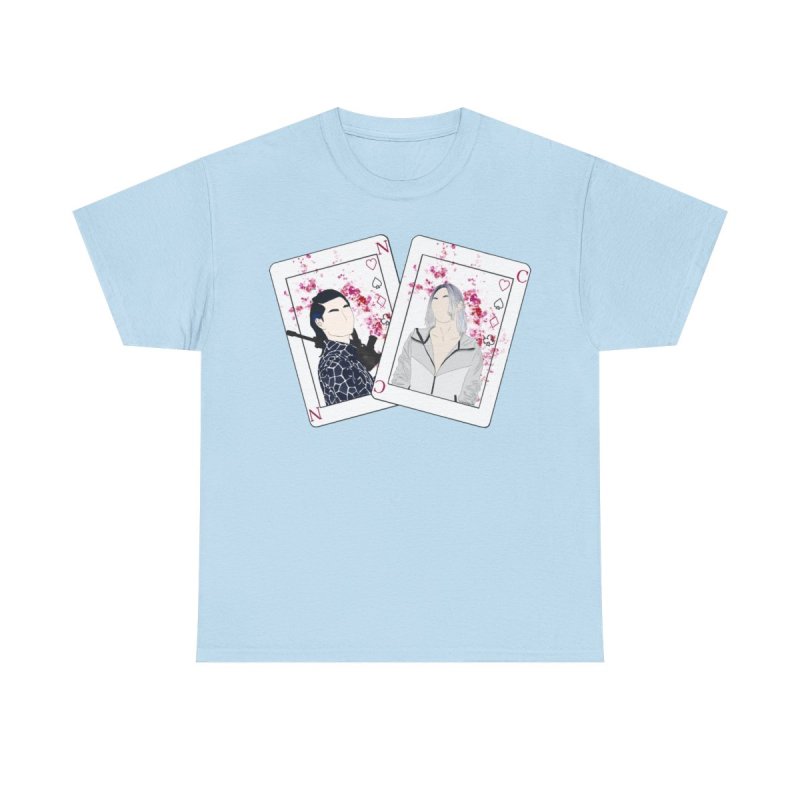 Alice in Borderland T-Shirt | Chishiya and Niragi Playing Cards Graphic Tee | Shuntaro Chishiya & Suguru Niragi Fan Merch