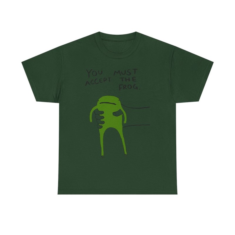 You Must Accept The Frog T-Shirt | Funny Surreal Frog Meme Tee
