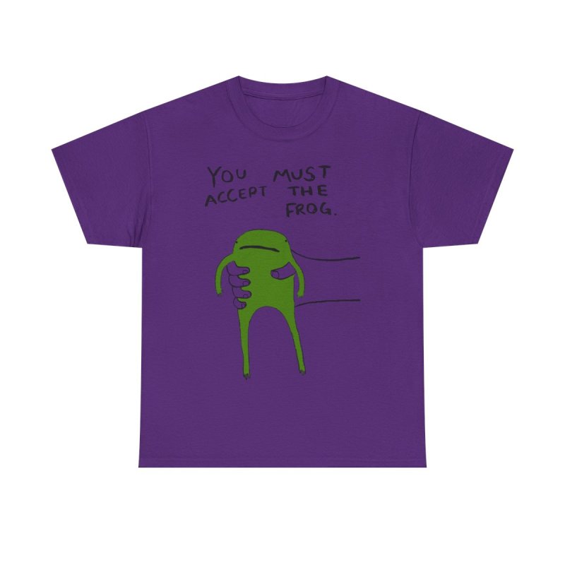 You Must Accept The Frog T-Shirt | Funny Surreal Frog Meme Tee