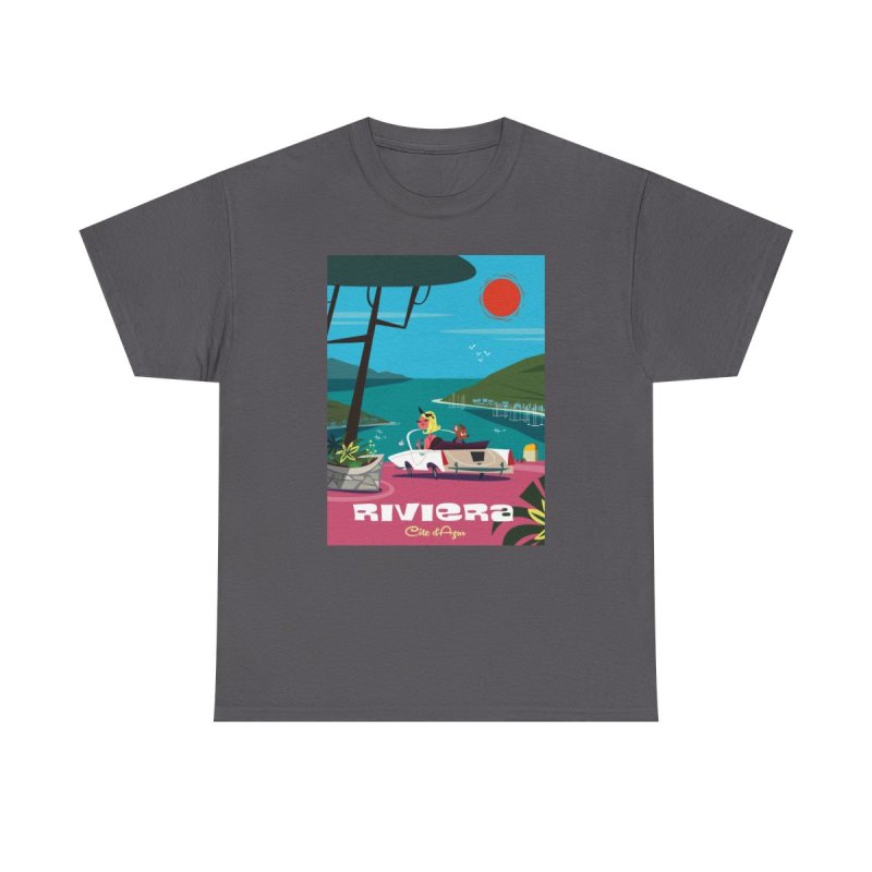 Riviera T-Shirt | Côte d'Azur Vintage Travel Poster Tee