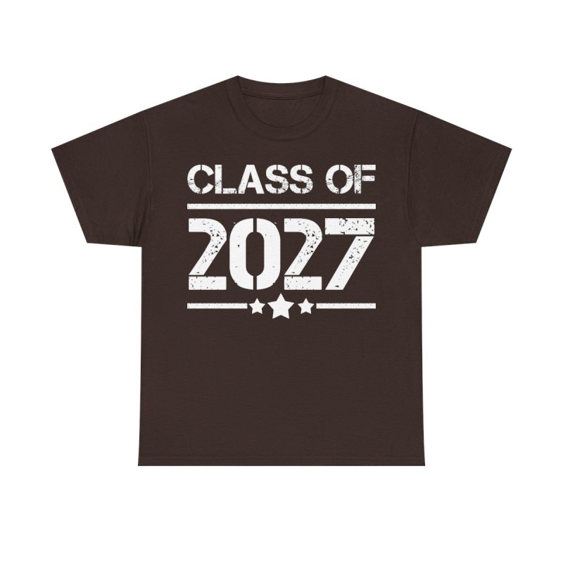 Class of 2027 T-Shirt | Vintage Distressed Graduation Graphic Tee | Senior Year Milestone Shirt