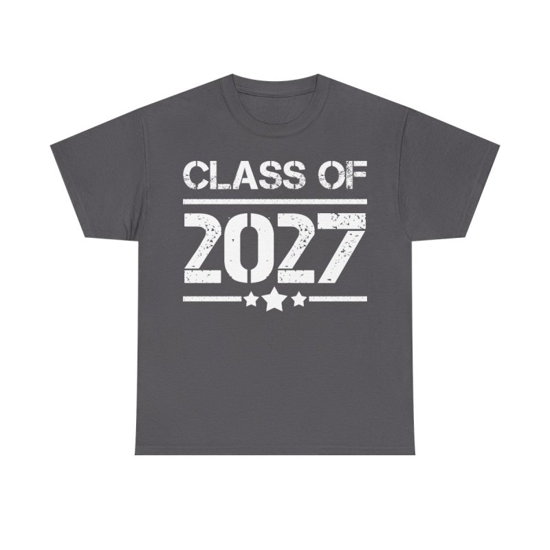 Class of 2027 T-Shirt | Vintage Distressed Graduation Graphic Tee | Senior Year Milestone Shirt