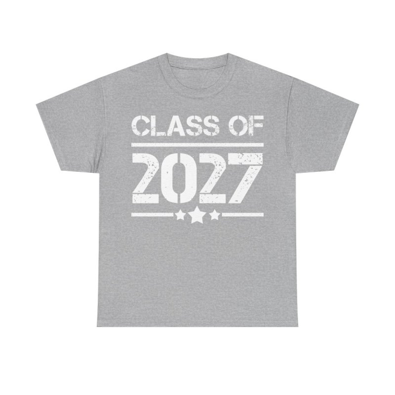 Class of 2027 T-Shirt | Vintage Distressed Graduation Graphic Tee | Senior Year Milestone Shirt