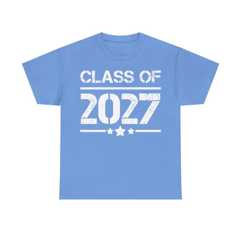 Class of 2027 T-Shirt | Vintage Distressed Graduation Graphic Tee | Senior Year Milestone Shirt