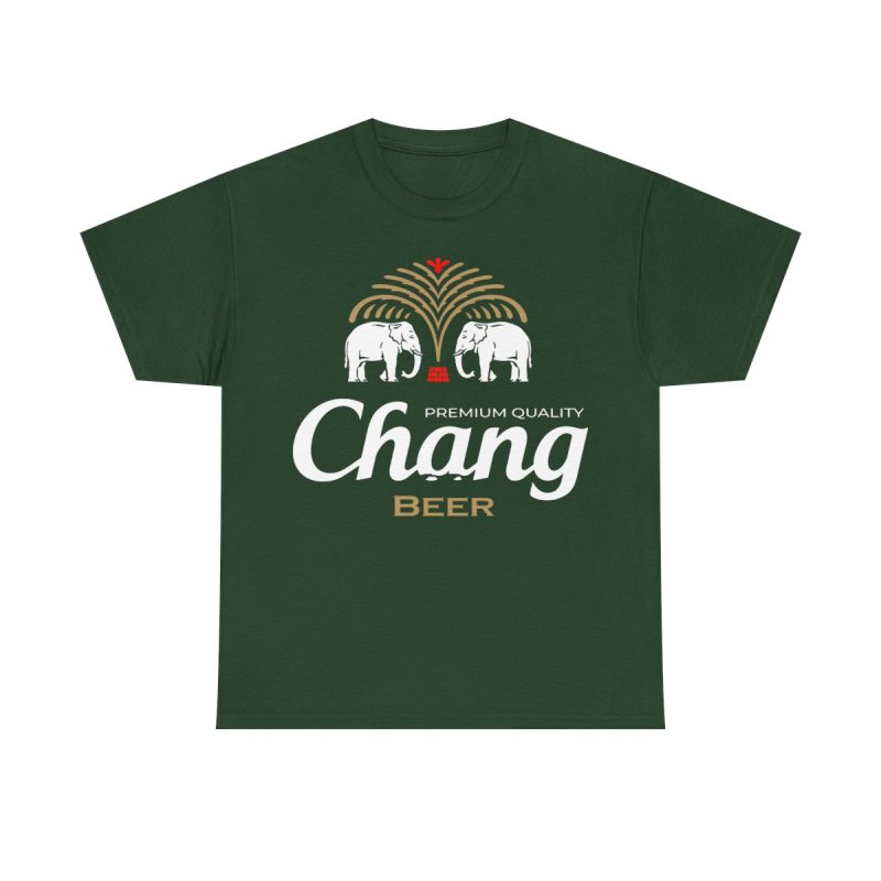 Chang Beer Thailand Transparent Shirt | Iconic Elephant Logo Transparent Graphic Tee | Thai Lager Souvenir Shirt