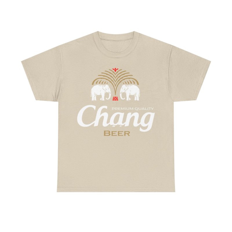 Chang Beer Thailand Transparent Shirt | Iconic Elephant Logo Transparent Graphic Tee | Thai Lager Souvenir Shirt