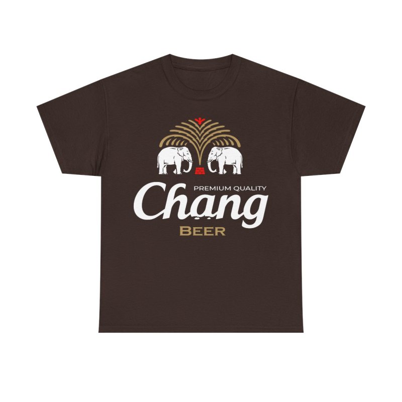 Chang Beer Thailand Transparent Shirt | Iconic Elephant Logo Transparent Graphic Tee | Thai Lager Souvenir Shirt