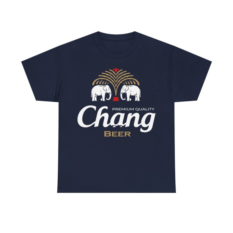 Chang Beer Thailand Transparent Shirt | Iconic Elephant Logo Transparent Graphic Tee | Thai Lager Souvenir Shirt