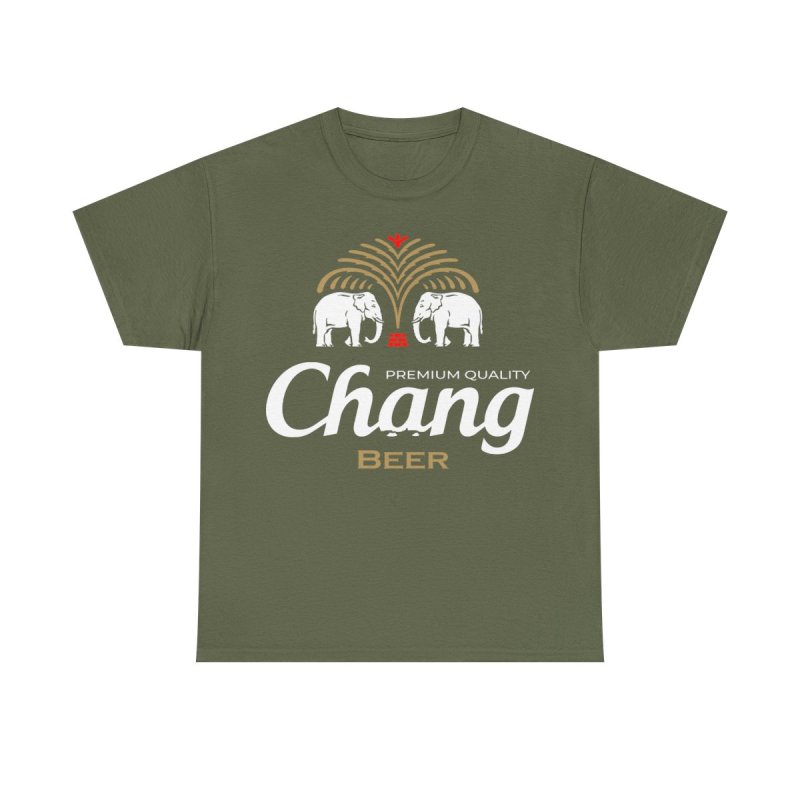 Chang Beer Thailand Transparent Shirt | Iconic Elephant Logo Transparent Graphic Tee | Thai Lager Souvenir Shirt