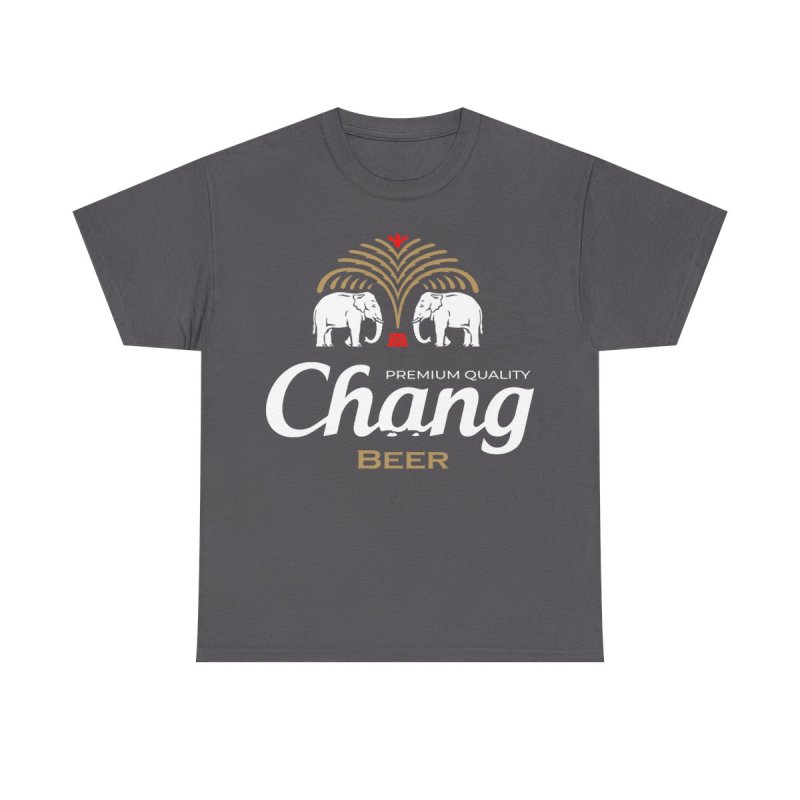 Chang Beer Thailand Transparent Shirt | Iconic Elephant Logo Transparent Graphic Tee | Thai Lager Souvenir Shirt