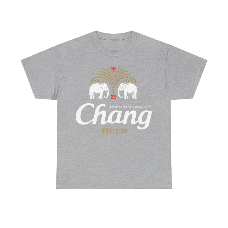 Chang Beer Thailand Transparent Shirt | Iconic Elephant Logo Transparent Graphic Tee | Thai Lager Souvenir Shirt