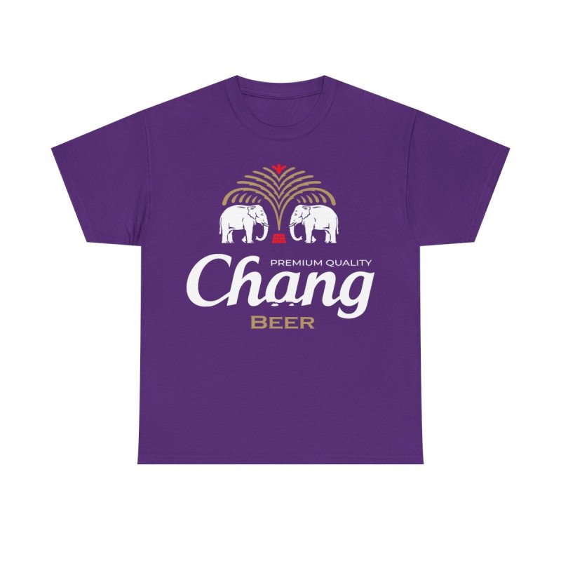 Chang Beer Thailand Transparent Shirt | Iconic Elephant Logo Transparent Graphic Tee | Thai Lager Souvenir Shirt