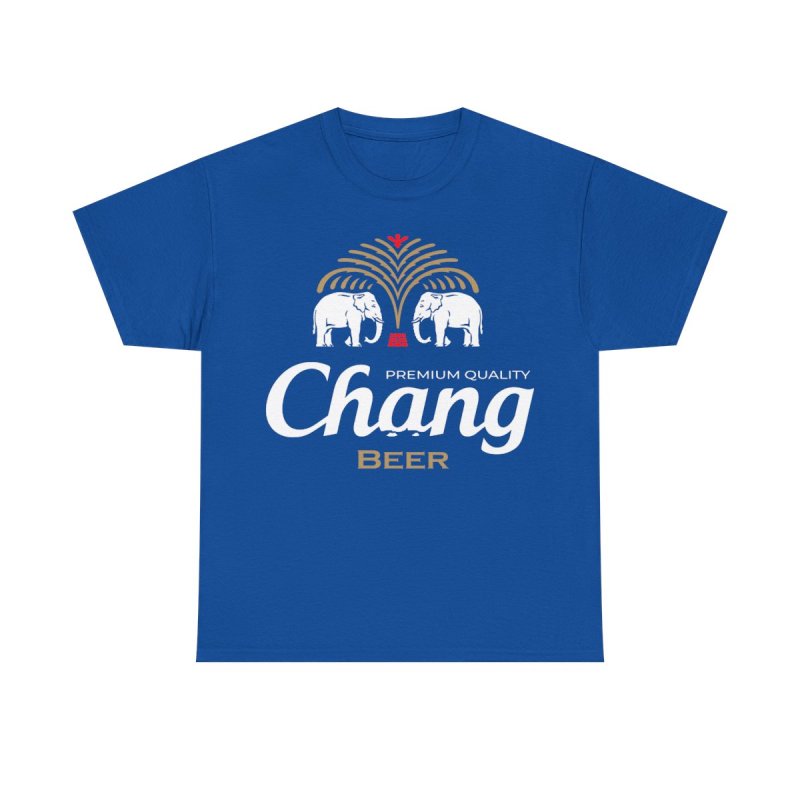Chang Beer Thailand Transparent Shirt | Iconic Elephant Logo Transparent Graphic Tee | Thai Lager Souvenir Shirt