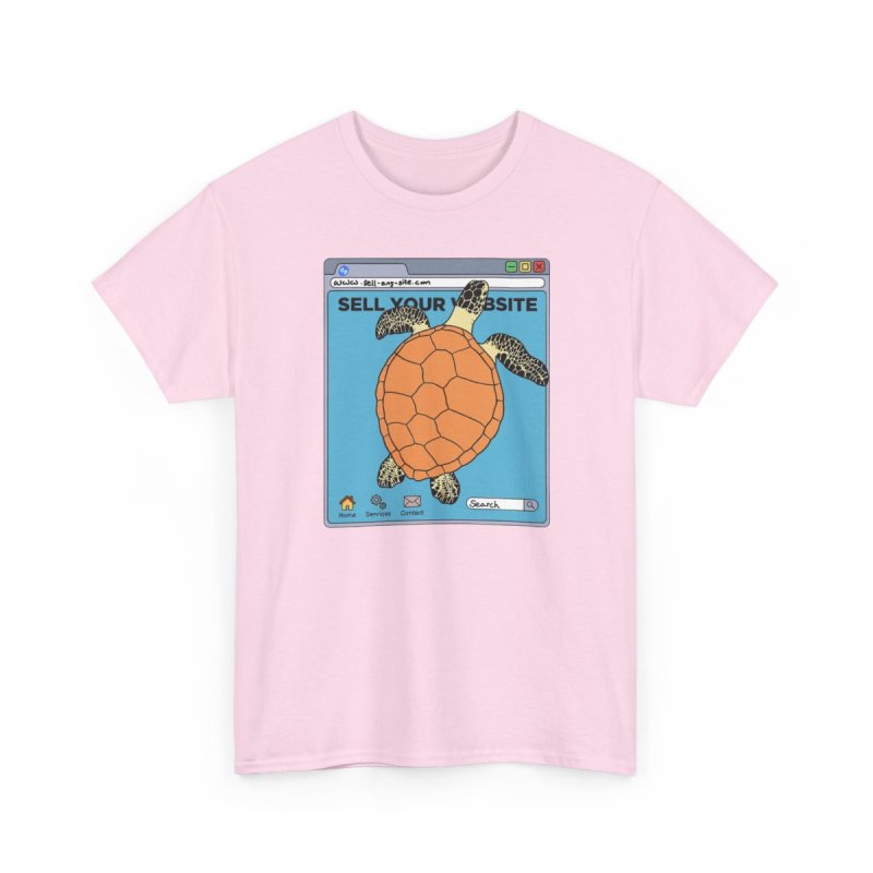 Sell Your Website T-Shirt | Funny Retro Browser Graphic Tee | Vintage Internet Culture Shirt