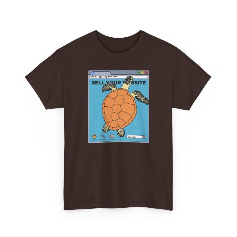 Sell Your Website T-Shirt | Funny Retro Browser Graphic Tee | Vintage Internet Culture Shirt