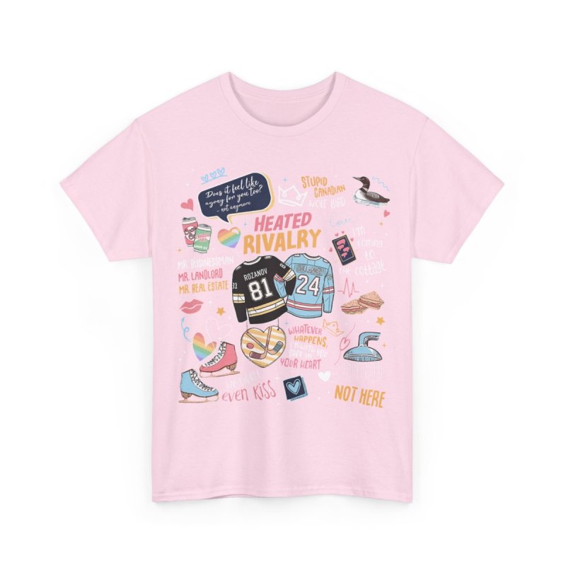 Heated Rivalry | Hollanov Hockey Romance Rozanov & Hunter Couple Bookish T-Shirt