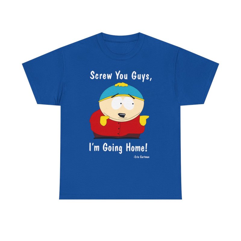 Eric Cartman "Screw You Guys" T-Shirt | South Park Iconic Quote Tee