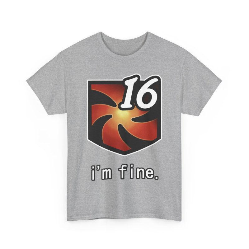 FFXIV I'm Fine Vuln Stacks Unisex Heavy Cotton Tee | Final Fantasy XIV Vulnerability Debuff Meme T-Shirt