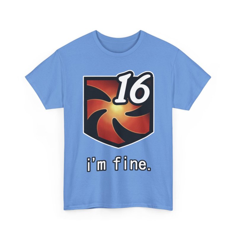 FFXIV I'm Fine Vuln Stacks Unisex Heavy Cotton Tee | Final Fantasy XIV Vulnerability Debuff Meme T-Shirt