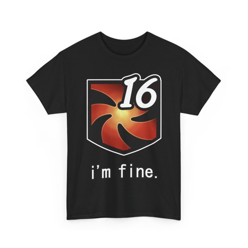FFXIV I'm Fine Vuln Stacks Unisex Heavy Cotton Tee | Final Fantasy XIV Vulnerability Debuff Meme T-Shirt