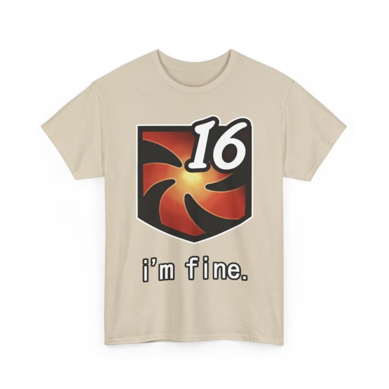 FFXIV I'm Fine Vuln Stacks Unisex Heavy Cotton Tee | Final Fantasy XIV Vulnerability Debuff Meme T-Shirt