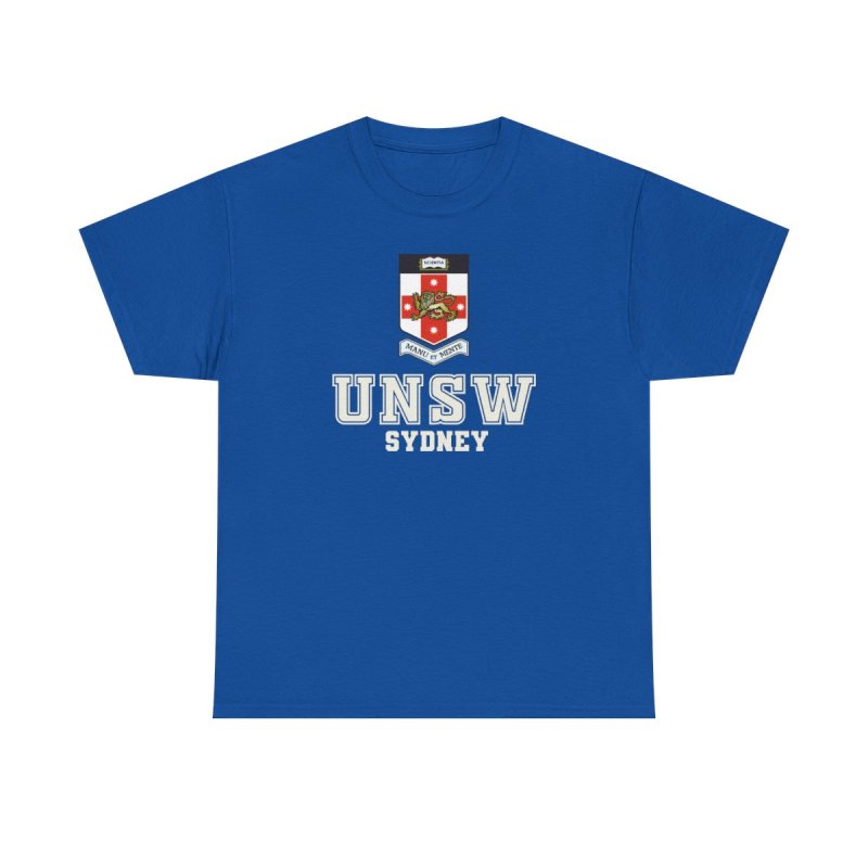 UNSW Sydney T-Shirt | University of New South Wales Collegiate Tee | UNSW Sydney Varsity Crest Shirt