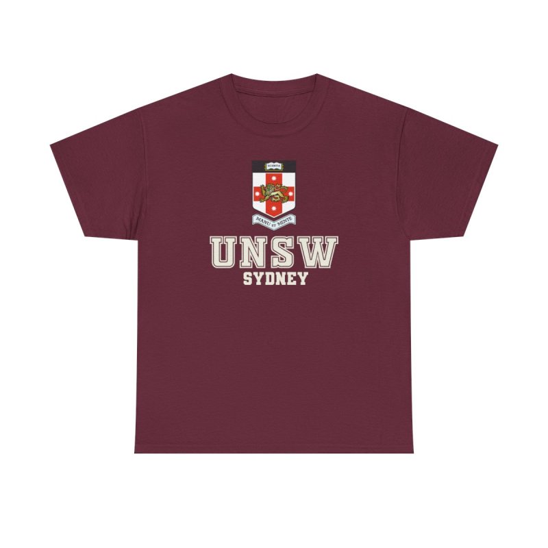 UNSW Sydney T-Shirt | University of New South Wales Collegiate Tee | UNSW Sydney Varsity Crest Shirt
