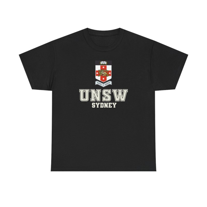 UNSW Sydney T-Shirt | University of New South Wales Collegiate Tee | UNSW Sydney Varsity Crest Shirt