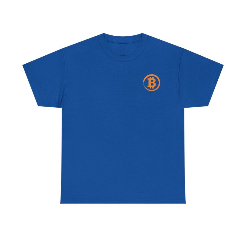 Bitcoin BTC Circle Logo T-Shirt | Minimalist Cryptocurrency Symbol Tee