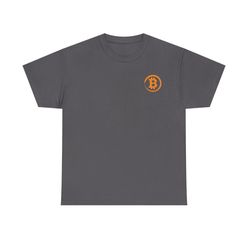 Bitcoin BTC Circle Logo T-Shirt | Minimalist Cryptocurrency Symbol Tee