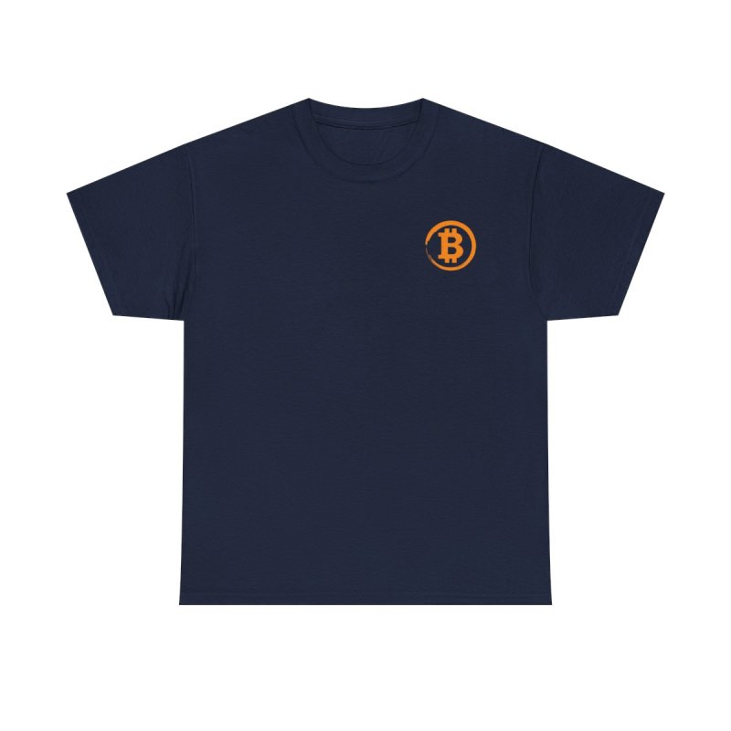 Bitcoin BTC Circle Logo T-Shirt | Minimalist Cryptocurrency Symbol Tee