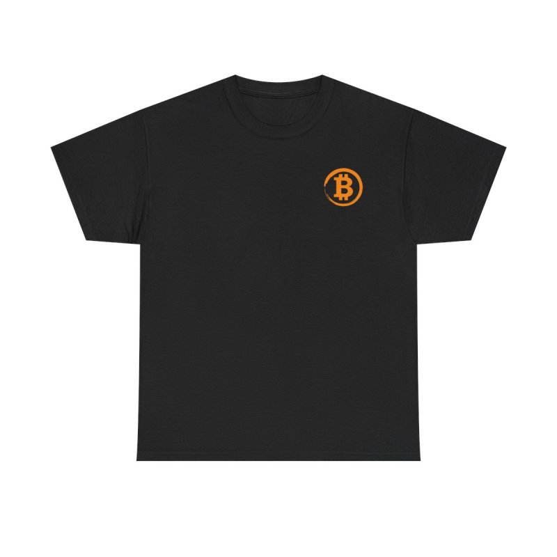 Bitcoin BTC Circle Logo T-Shirt | Minimalist Cryptocurrency Symbol Tee