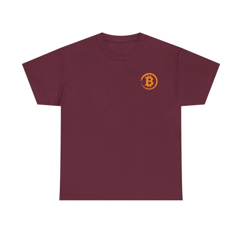 Bitcoin BTC Circle Logo T-Shirt | Minimalist Cryptocurrency Symbol Tee