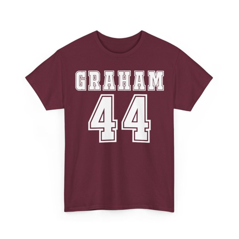 Off Campus Series Graham 44 Jersey Heavy Cotton Tee | Briar University Hockey Bookish Merch T-Shirt